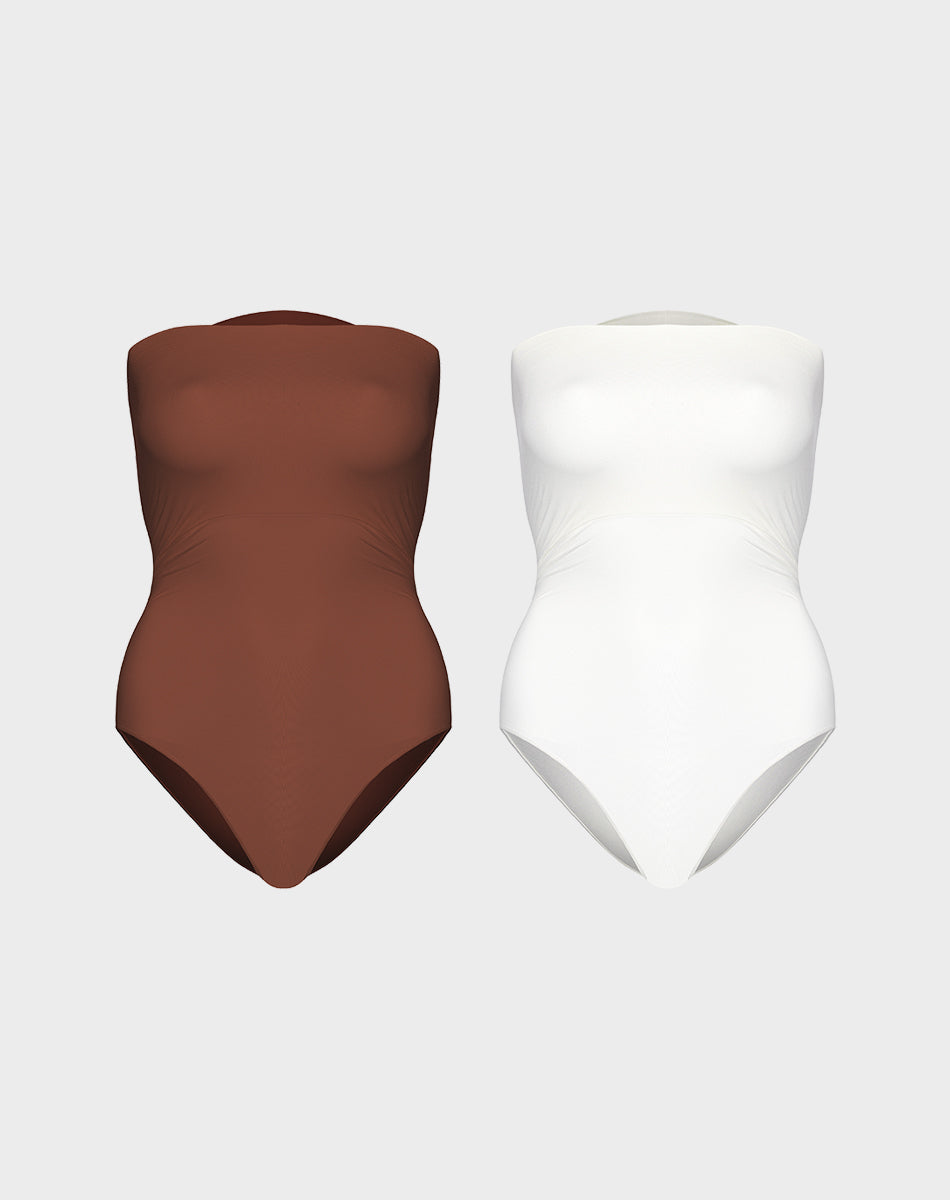 STRAPLESS BODYSUIT SET