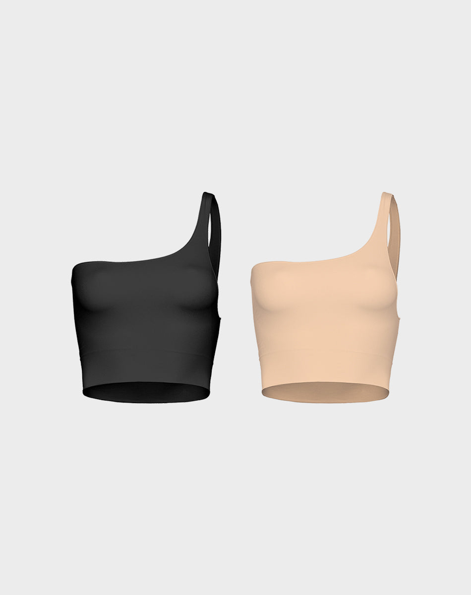 ONE SHOULDER TOP SET