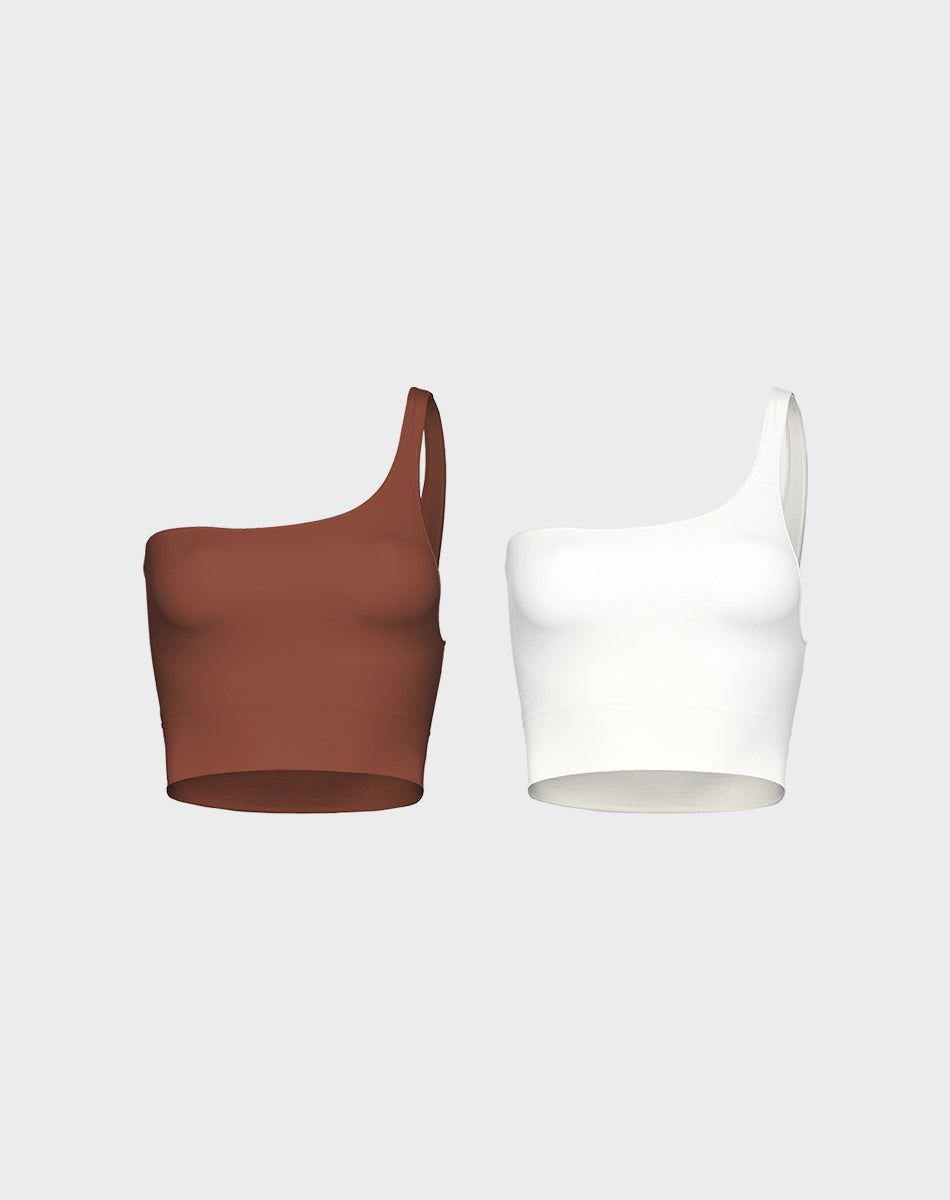 ONE SHOULDER TOP SET